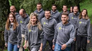 L'équipe MaxBrain en balade avec ses pulls MaxBrain